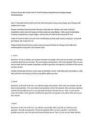 Ketika narator membacakan direction part b anda sebaiknya membaca pilihan jawaban secara sekilas kemudian merekamnya dan contoh soal toefl listening dan pembahsannya (part c/talks). Sharinggan Contoh Soal Toefl Listening