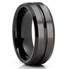 Gunmetal Tungsten Ring 10mm Black Tungsten Ring Gunmetal Ring Black Tungsten Rings Gunmetal Tungsten Ring Black Tungsten Mens Rings
