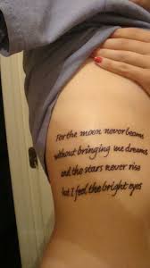 Tattoo uploaded by tattoodo ribcage tattoo by melissa. 20 Engaging Rib Script Tattoos Rib Quote Rib Lettering