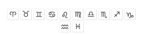zodiac symbols zodiac signs symbols zodiac symbols text symbols