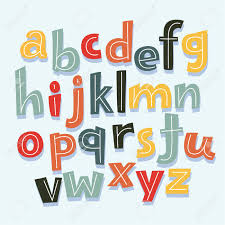 The modern english alphabet is a latin alphabet. Vector Cartoon Funny Mascot Illustration Featuring Letters Of Royalty Free Cliparts Vectors And Stock Illustration Image 82546266