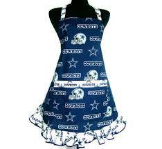 Dallas Cowboys Apron Retro Womens Style With Ruffle And Pocket Cowboys Dallas Cowboys Dallas Cowboys Women