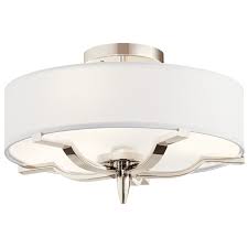 Find kichler ceiling lights at lowe's today. Kichler Kinsey 3 Light Ceiling Light In Polished Nickel Lightsonline Com