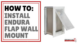 The secret is in the magnets, which work to create a strong seal from the dog door to your actual door. Endura Flap Pet Door For Walls Guided Installation Tutorial Youtube