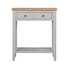 Narrow Grey Painted Oak Console Table With Drawers Adeline Furniture123 Accent your living room with a coffee, console, sofa or end table.