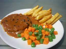 Tempe Steak With Black Pepper Sauce Resep Steak Resep Tempe Resep Masakan