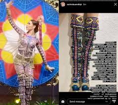 Miss philippines catriona gray nationa costume performance at miss universe 2018 held at pattaya thailand show your love and support to catriona ❤. Catriona Gray S National Costume At Miss Universe 2018 Is Called Luzviminda Pep Ph