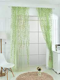 Compare prices & save money on curtains & drapes. 1pc Leaf Pattern Sheer Curtain Shein Eur