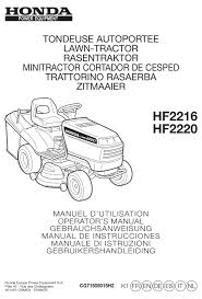 However i have found a few problems mainly regarding difficulty of starting the engine and keeping it running. Honda Automobiles Hf2216 Operator S Manual Pdf Download Manualslib