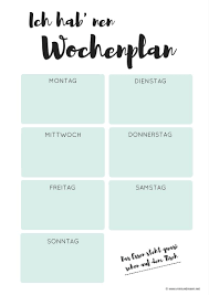 Free Print Wochenplan Zum Ausdrucken Wochenplan Zum Ausdrucken Wochen Planer Wochenplan