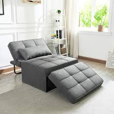 Are you planning to purchase one? Amazon Com Vonanda Sofa Bed Convertible Chair 4 In 1 Multi Function Folding Ottoman Modern Breathable Linen Guest Bed With Adjustable Sleeper For Small Room Apartment Dark Gray Home Kitchen