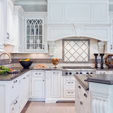 America loves a white kitchen. Tile Floor With White Cabinets Houzz