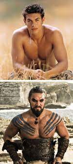 Jason Momoa As Jason In 2003 S Baywatch And As Khal Drogo In Got Game Of Throne Actors Jason Momoa Actors