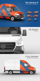 Van Mockup 9 In 2020 Mockup Mockup Design Van Design