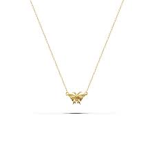 Maybe you would like to learn more about one of these? Small Butterfly Necklace Solid Yellow Gold Moddlinc