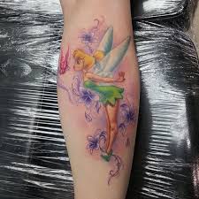 Tatuaggi Con Trilly La Piccola Amica Fatata Di Peter Pan Tatuaggi Carini Tatuaggi Idee Per Tatuaggi