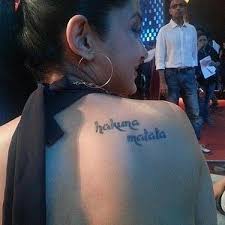 Bite That Tattoo On Your Shoulder Meaning In Hindi Pin By Navshin Shaikh On Jennifer Winget Body Tattoo Design Jennifer Winget Tattoo Jennifer Winget