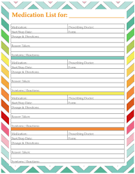 Fill it with the information that you and your family need to keep your home running smoothly. A Blog About Crafts Organizing Recipes Free Printables Gardening Home Decor And All Else Diy Medical Binder Printables Medical Printables Medication List