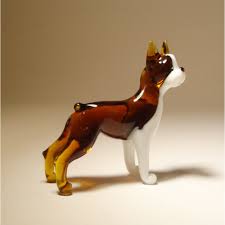 Glass dog ornaments christmas holiday boston terrier spaniel beagle set of 4 nib. Glass Boston Terrier Blown Glass Boston Terrier Dog Figurine