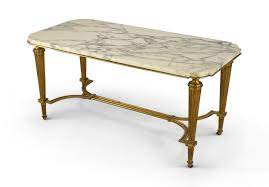 Cofee table mid century modern coffee table legs fresh metal patio, source: Vintage Art Deco Style Brass And White Marble Coffee Table