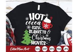 Your christmas blanket stock images are ready. Hot Cocoa Cozy Blankets And Christmas Movies Svg Christmas 950687 Cut Files Design Bundles