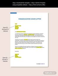 Paraeducator Cover Letter Template Free Pdf Word Doc Apple Mac Pages Google Docs Cover Letter Template Free Cover Letter Template Letter Template Word