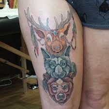 Maybe you would like to learn more about one of these? Animal Totem Pole Tattoo Totem Tattoo Tattoos Body Art Tattoos