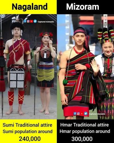 Sumi Tribe & Hmar Tribe 💐 Credit - Captured Moments #SumiNaga #HmarMizo
