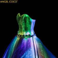 With their newfound interest, we decided to try out this diy glowing project. Wedding Pregnancy Gown Night Glow In Dark Luminous Maternity Dress Annual Dinner 7 Variable Color Rainbow Fashion Evening Dress Aliexpress