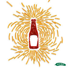 Heinz Ketchup Art With Fries Foodart Ads Creative Creative Advertising Heinz