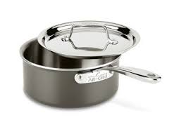 All Clad Ltd3203 Tr Ply Stainless Steel Hard Anodized Exterior Sauce Pan Cookware 3 Quart Black All Clad Saucepan Stainless Steel Stove