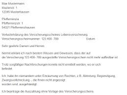 Können sie noch einige stunden täglich arbeiten, ergänzt die rente wegen teilweiser erwerbsminderung das einkommen, das sie selbst noch erzielen. Verlusterklarung Des Versicherungsschein Vorlage Download Chip