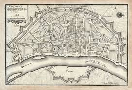 See a map of cologne (köln) in germany including the main areas of interest and railway stations. Cologne Ville Considerable Situee Sur Le Bord Occidentale Du Rhein Capit De L Electorat De Meme Nom Geographicus Rare Antique Maps