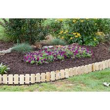 Contractor landscape edging provides strength for tough lawn jobs and durability for years of performance. Garden Edging Pressure Treated Pine No Dig Roll Up Flower Bed Edges Overstock 22897367