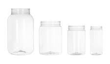 4 oz Round PET Plastic Jars - Clear