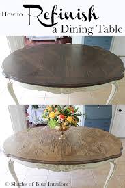 Refinish oak table like a pro. How To Refinish A Dining Table Shades Of Blue Interiors
