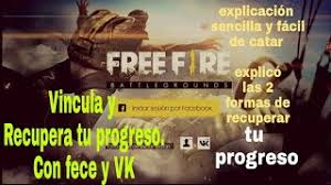 A continuación, haremos un énfasis en el proceso de inicio de sesión con. Recupera Tu Progreso En Free Fire Con Face Y Vk Pero Para Eso Debes Tenerlo Vinculado Youtube