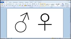 How To Type Male And Female Symbol In Microsoft Word Youtube