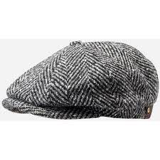 Stetson Hatteras Newsboy Cap Black Grey Herringbone Stetson Newsboy Cap Mens Hats Fashion