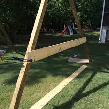 More images for how to build a wooden swing frame » Free Standing A Frame Swing Set 8 Steps With Pictures Instructables