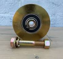 Amazon.com: 4" Solid V-Groove Steel Wheel with Bearing ...