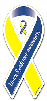 Down Syndrome Awareness Blue Yellow Ribbon Magnet Buy Our Down Syndrome Awareness Ribbon Magnet Our Ribbon Car Magnet Is Manufactured And Printed In The Usa