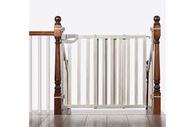 These designs often come with a door stopper so the door. Summer Infant Wood Banister Stair Safety Gate