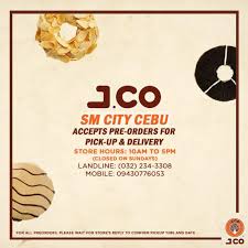 Pay by credit card or cash on delivery! Jco Donuts Reopens For Pick Up And Delivery In Cebu