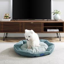 Keep them cozy and comfortable with plush dog beds, crate mats and other furnishings from petsmart. Sam S Pets Arthur Large Teal Hexagon Dog Bed Walmart Com Walmart Com