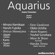 Comment below your favorite character you got. Aquarius Anime Characters Aquarius Zodiac Signs Funny Anime