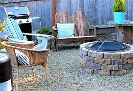 Fill your marked off patio area with paver base. 10 Creative Diy Backyard Fire Pits