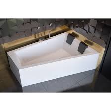 Vasca angolare asimmetrica, da 165x94 cm, normale o idromassaggio. Vasca Da Bagno Integra 150 O 170 Cm Con Pare Design Vasca Da Bagno Mobili Da Bagno Design
