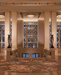 Art Deco Glamor At The Waldorf Astoria New York Art Deco Hotel Art Deco Interior Design Futuristic Architecture Interior