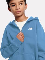 Buy New Balance Blue French Terry Small Logo Full Zip Hoodie from Next  Indonesia